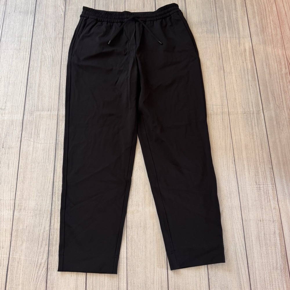 Lululemon Stretch High Rise Drawstring Pants Black Tapered Women's Small